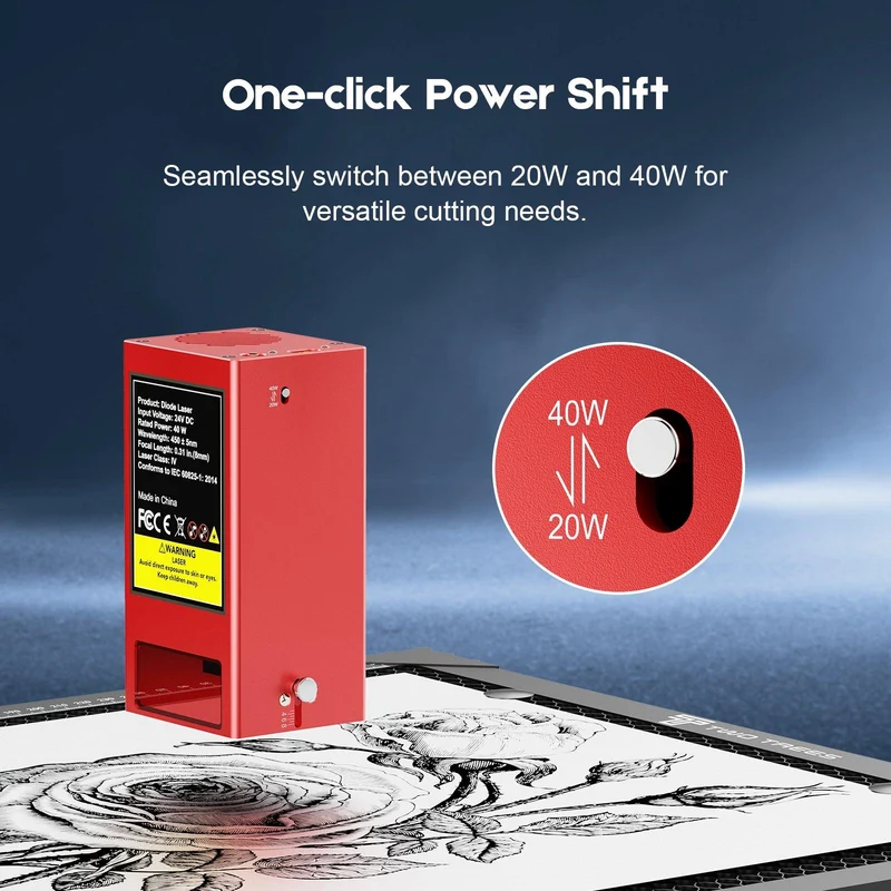 Twotrees TS2-40W Laser Engraver (US & EU Shipping Only)