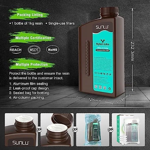 [5 kaufen, nur 4 bezahlen] PA-Like (PA-ähnliches) UV-Harz 1000G
