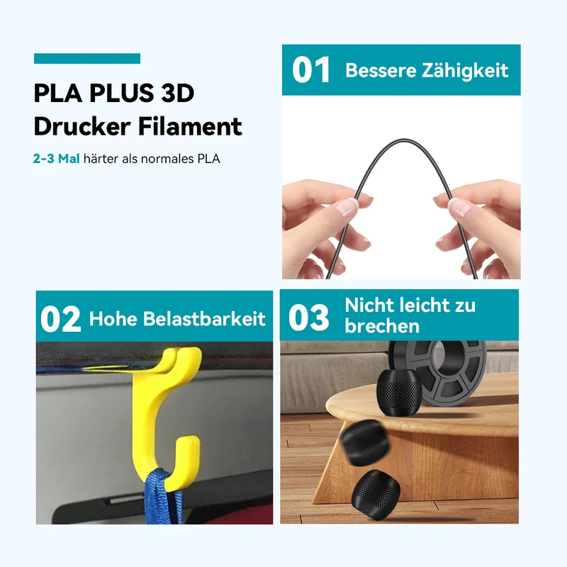 PLA, PLA+/PLA PLUS 3D Drucker Filament 1KG