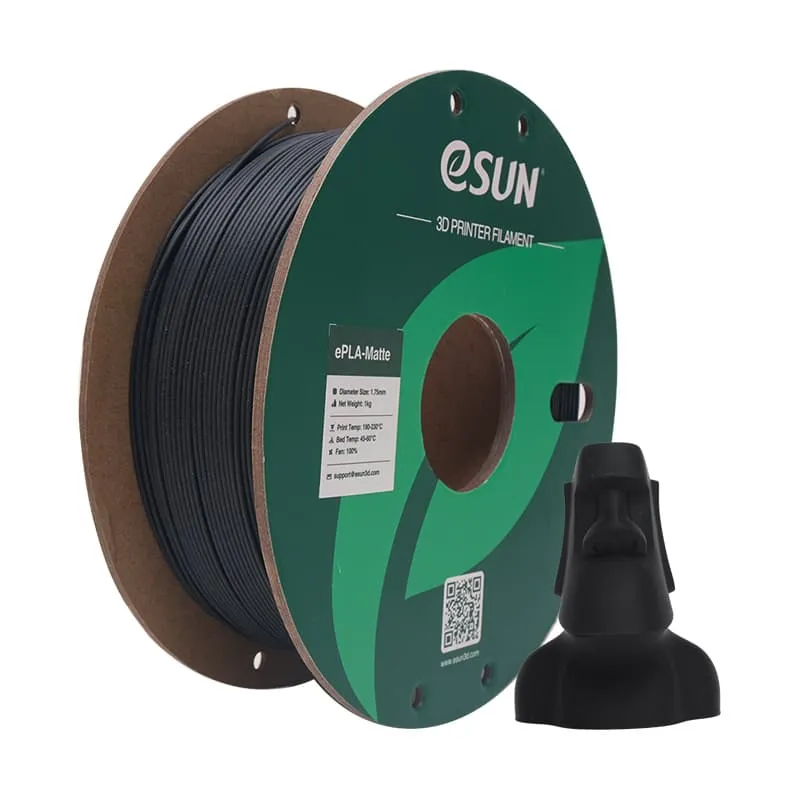 eSUN Upgraded ePLA-Matte 1.75mm 3D Filament 10PCS