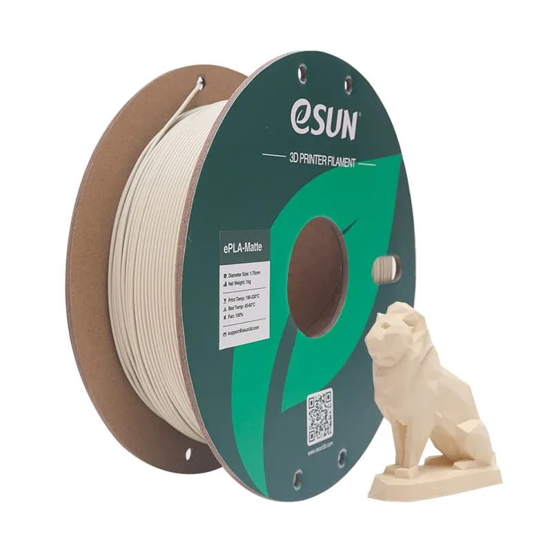 eSUN Upgraded ePLA-Matte 1.75mm 3D Filament 10PCS