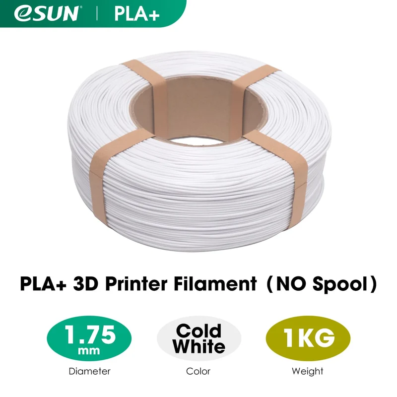 eSUN PLA+ 1.75mm Filaments Refill for 3D Printer No Spool 10PCS