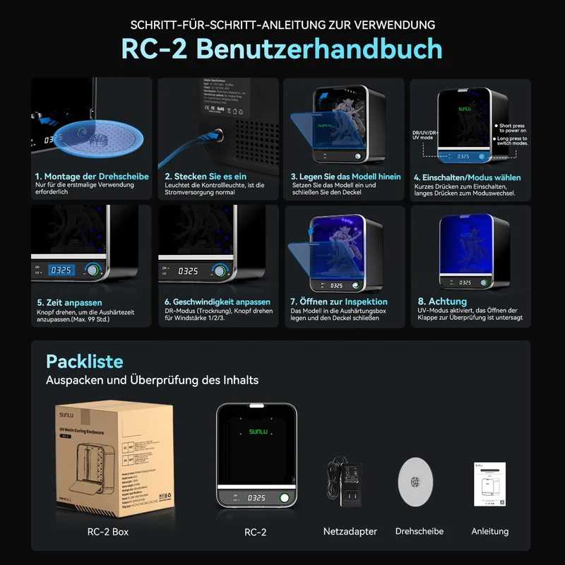 UV Harzaushärtebox RC-2 (2. Generation)
