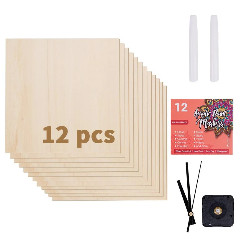 Twotrees Creative Engraving And Cutting Clock Diy Material