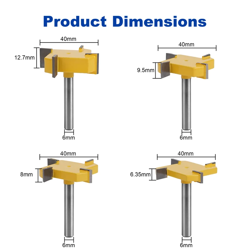 Twotrees 4 Flute T-slot milling cutter