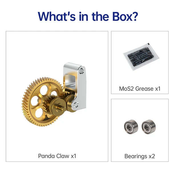 BIQU 3D Panda Claw Extruder Gear Set for Bambu X1/P1