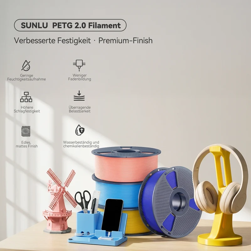 [Neuheit] PETG 2.0 Filament 1 kg für 3D-Drucker