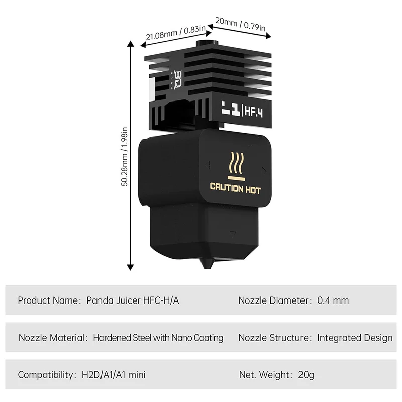 BIQU 3D Panda Juicer Hotend HFC-H/A