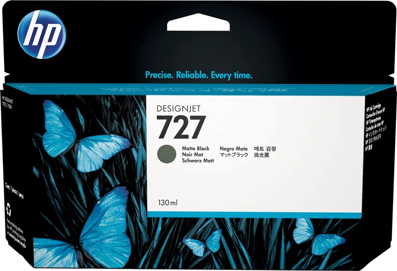 HP 727 Schwarz (Matt) Druckerpatrone B3P22A