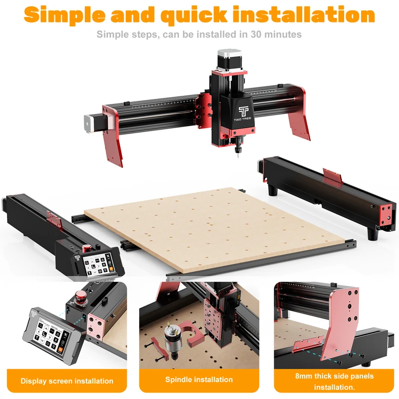 Twotrees TTC450 PRO CNC Router Machine（EU US Direct Ship, VAT Included）