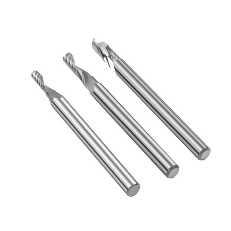 Twotrees 3 PCS | HRC55 Carbide | 3.175mm End Mills Cutter