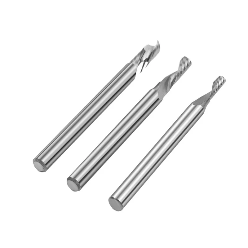 Twotrees 3 PCS | HRC55 Carbide | 3.175mm End Mills Cutter