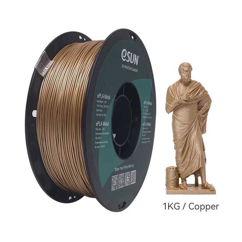 eSUN Metal PLA 1.75mm 3D Filament 1KG