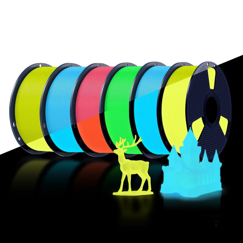 SUNLU PLA Glow in the Dark, Glühen im Dunkeln (Leuchtend) PLA Filament 1KG