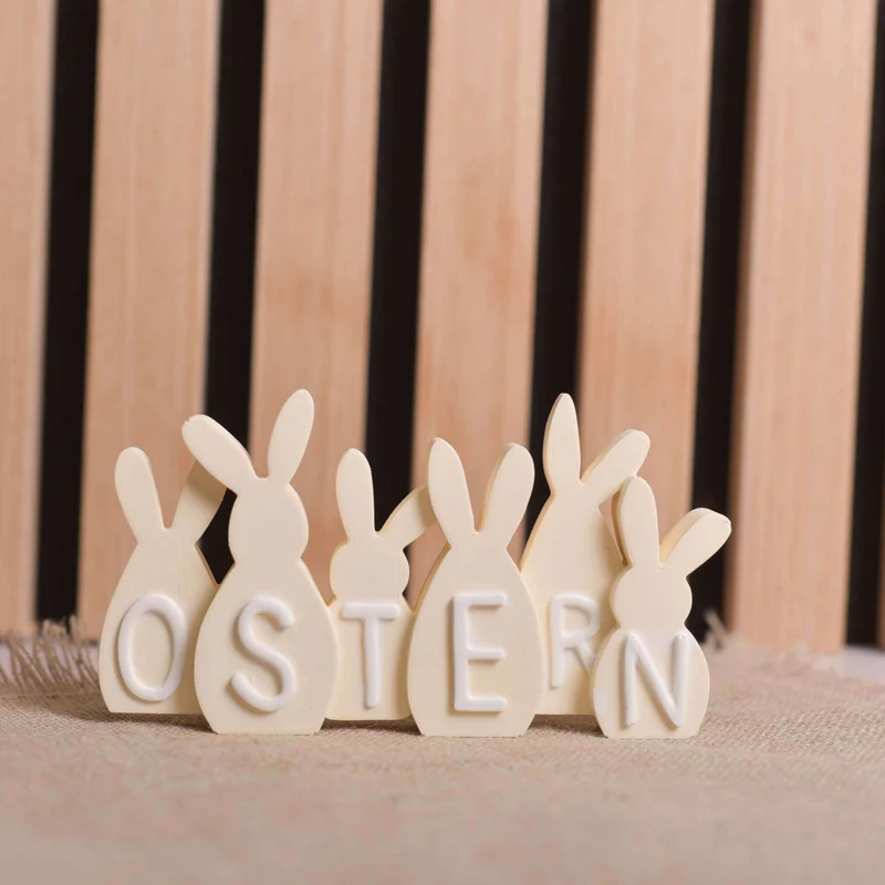 Osterhasenfamilie - Silikon Gießform