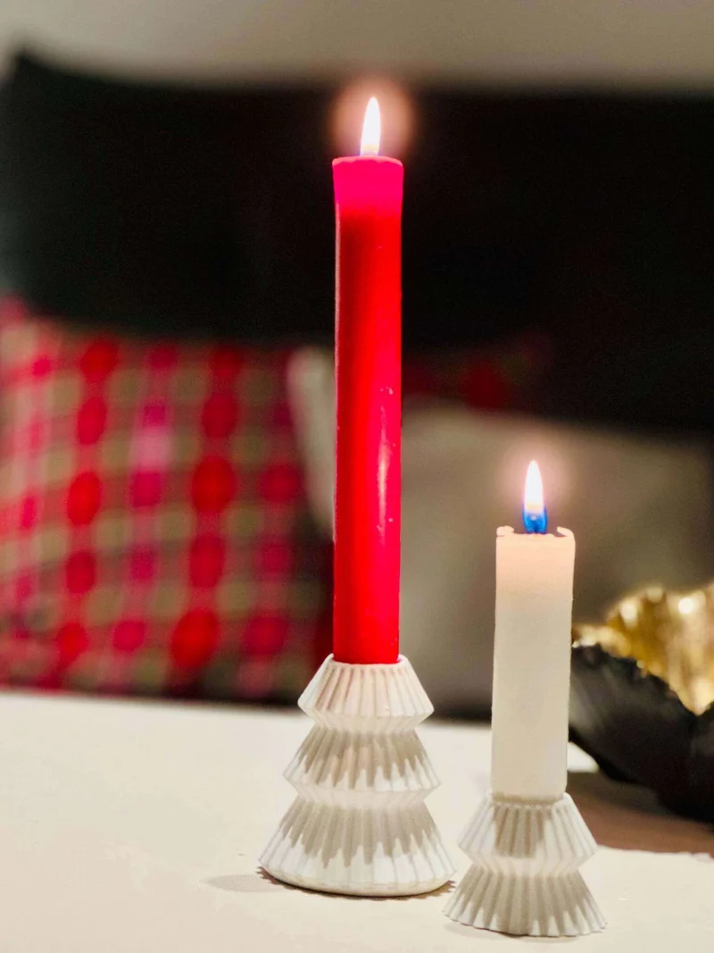 Tannenbaum Stabkerzenhalter - Silikon Gießform