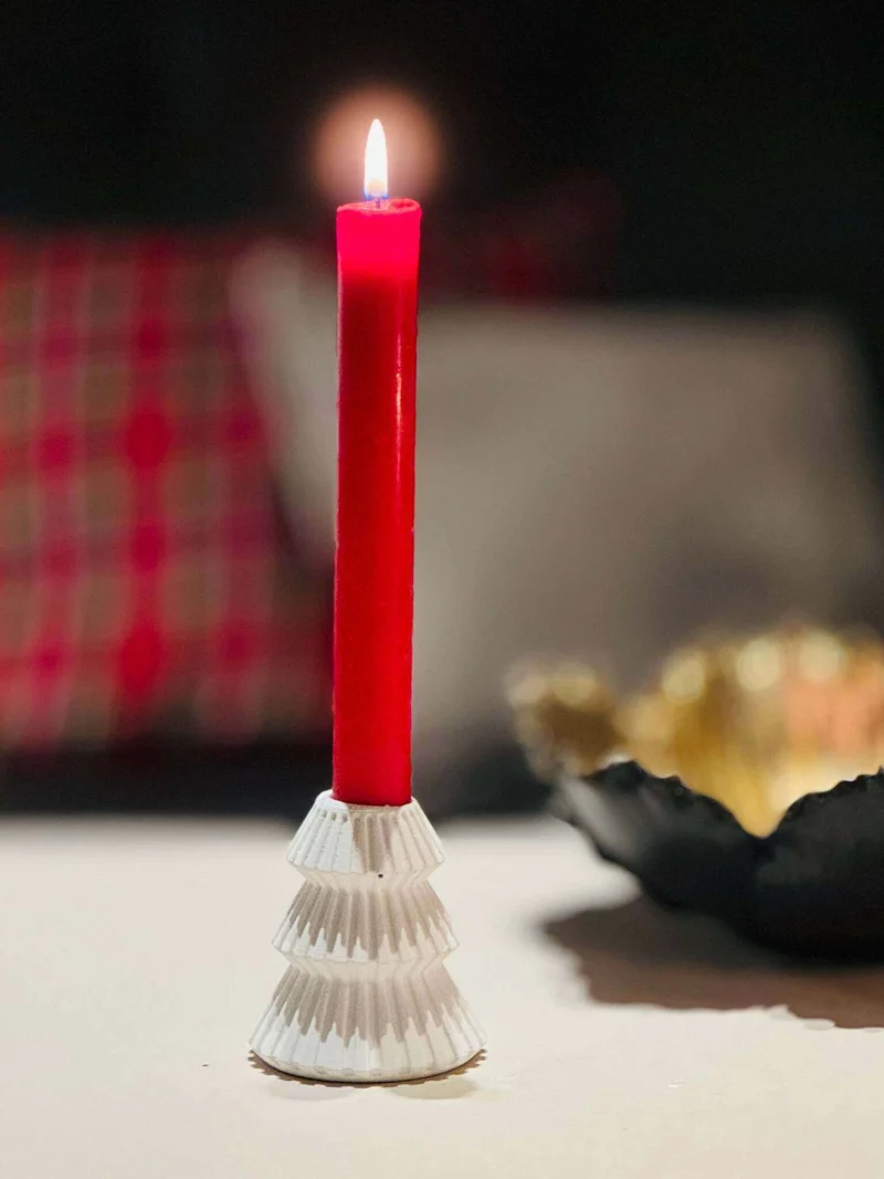 Tannenbaum Stabkerzenhalter - Silikon Gießform