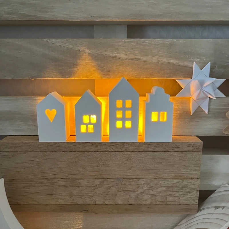 Scandi Lichterhäuschen für Ballonlichter - Silikonform