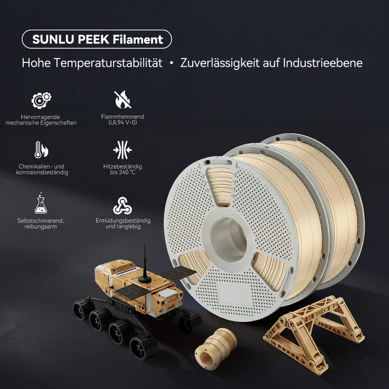 SUNLU PEEK(Polyether Ether Ketone) 3D-Drucker Filament 1KG