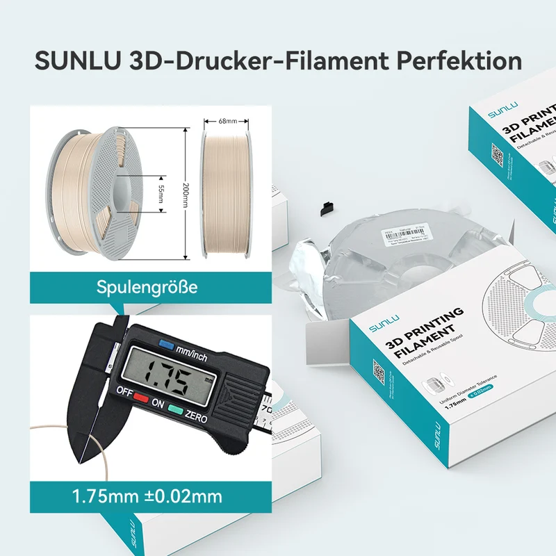 SUNLU PEEK(Polyether Ether Ketone) 3D-Drucker Filament 1KG