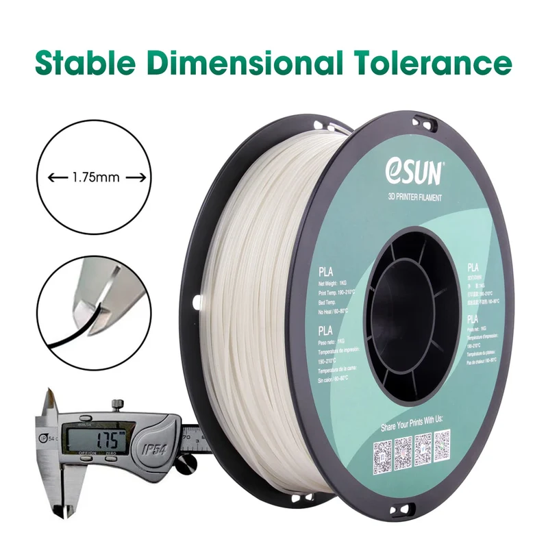 eSUN Luminous PLA 1.75mm 3D Filament 1KG Glow in the Dark
