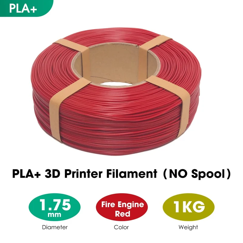 eSUN PLA+ 1.75mm Filaments Refill for 3D Printer No Spool 1KG