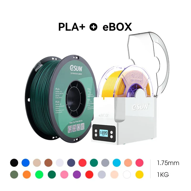 eSUN PLA+1.75mm 3D Filament 1KG & Ebox Lite