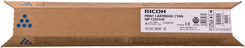 Ricoh MP C2551HEC Cyan Toner