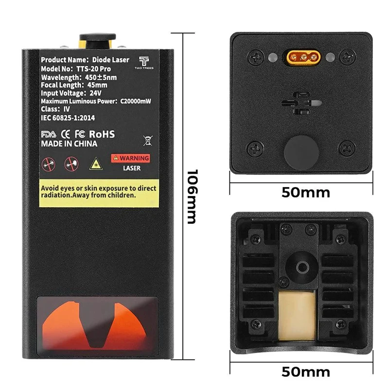 Twotrees 20W Laser Module for TTS Pro Series