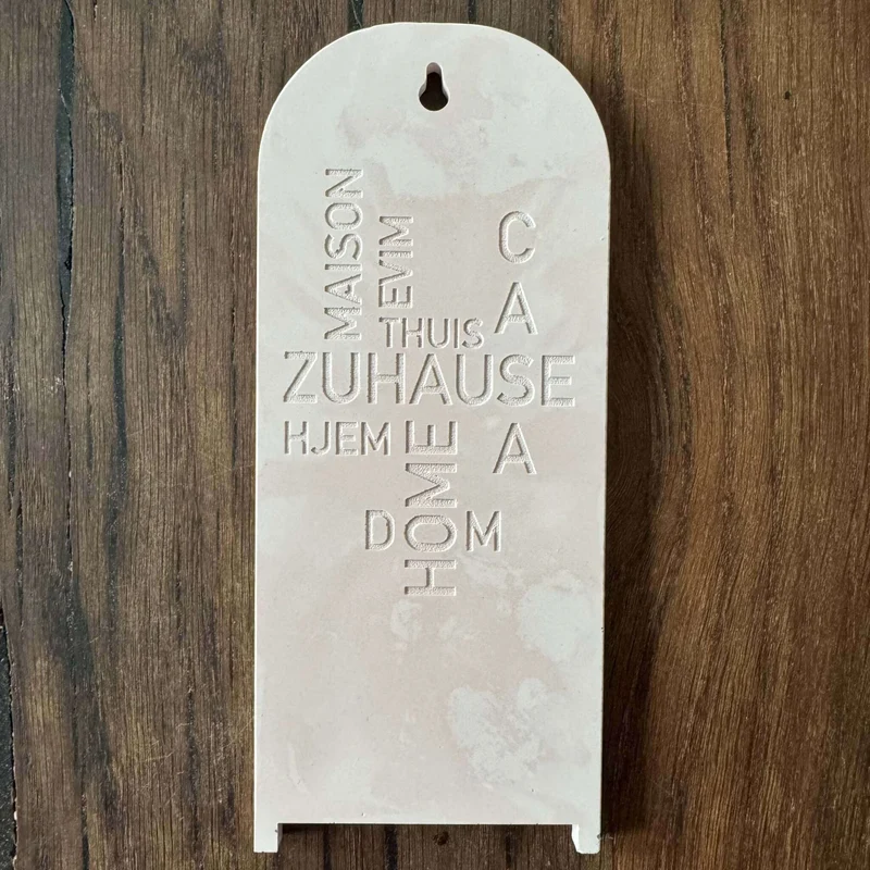 Wandregal Wortwolke „Zuhause“ - Silikon Gießform