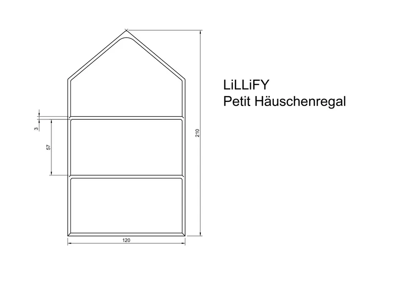 Häuschenregal - 3D Druck Datei