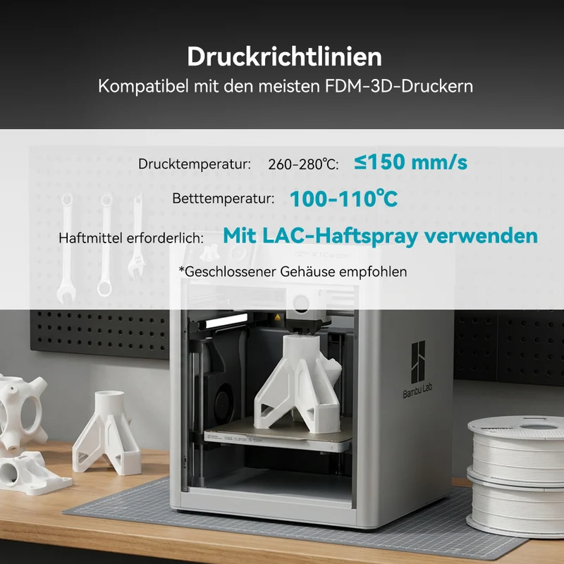 SUNLU PC (Polycarbonate) 3D Drucker Filament 1KG