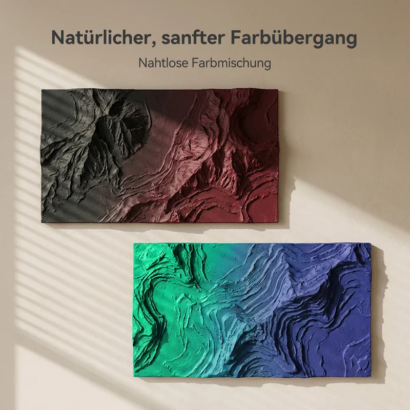 SUNLU PLA Matte Dual-Color 3D-Drucker Ästhetik-Filament 1KG, Nahtlose Zwei-Farb-Effekte & Weiches Matt-Finish