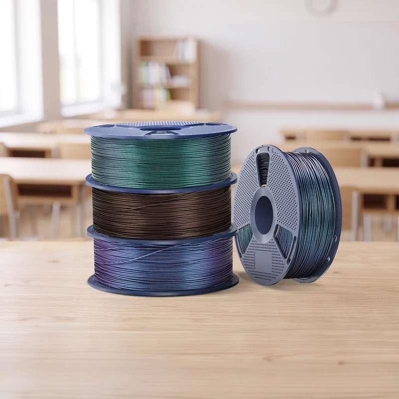 SUNLU PLA Galaxy Ästhetisches Filament 1KG, Farbwechselndes PLA-Filament, Funkelndes Ultrafines Perlmuttpulver