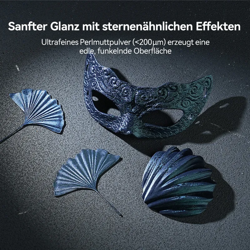 SUNLU PLA Galaxy Ästhetisches Filament 1KG, Farbwechselndes PLA-Filament, Funkelndes Ultrafines Perlmuttpulver
