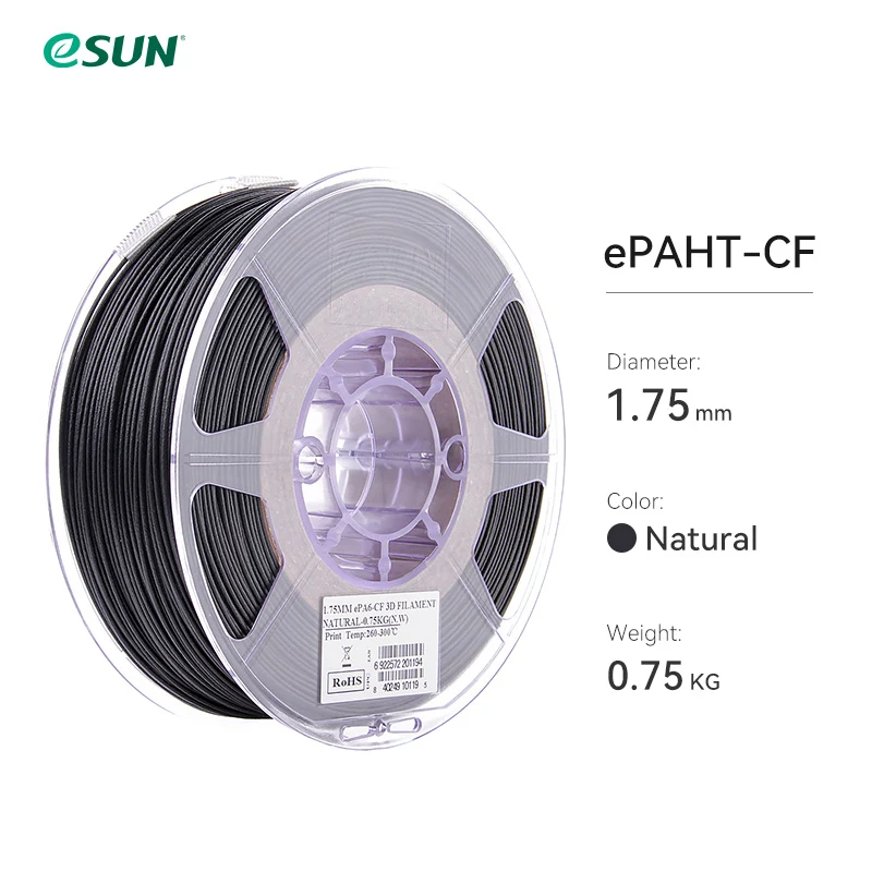 eSUN ePAHT-CF 1.75mm 3D Filament 0.75KG