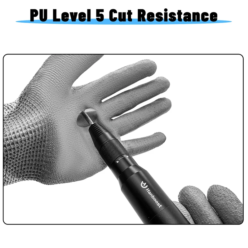 Twotrees Cut-resistant gloves L level 5 cut-resistant PU