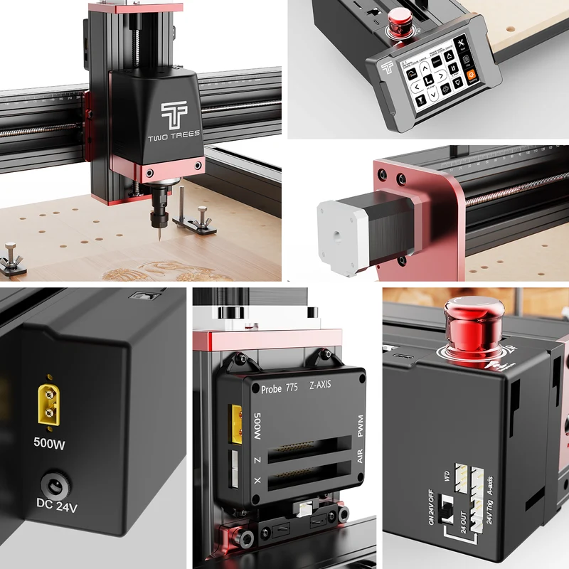 Twotrees TTC450 PRO CNC Router Machine + 800W Spindle