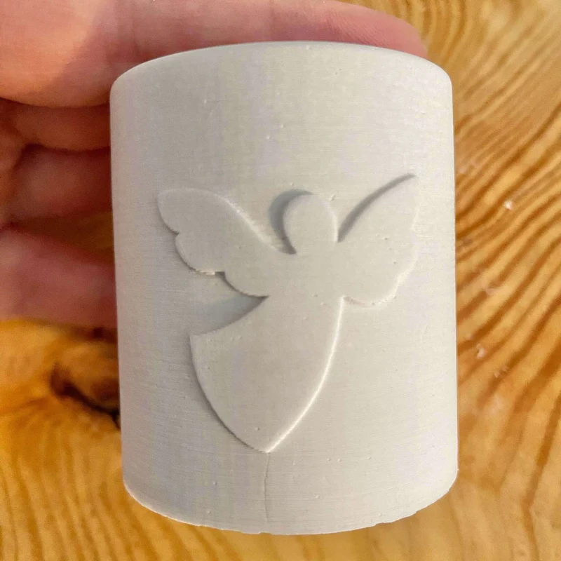 Kerzenhalter Engel für Stabkerze & Teelicht - Silikon Gießform