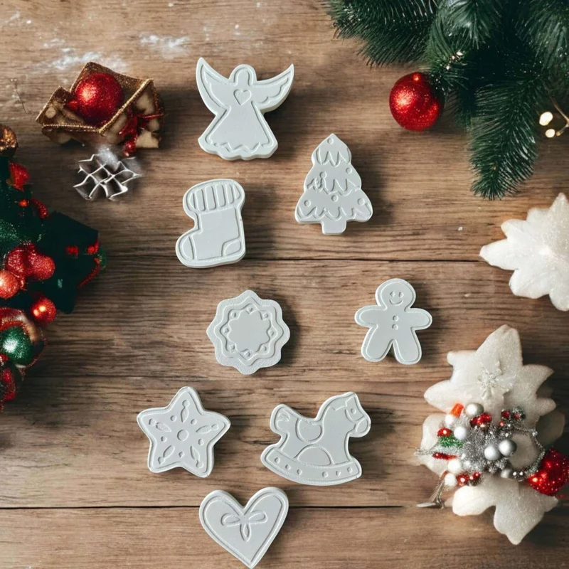 Lebkuchen – Weihnachtsanhänger - Silikon Gießform