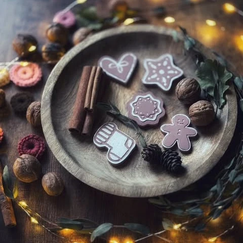 Lebkuchen – Weihnachtsanhänger - Silikon Gießform