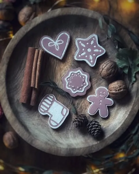Lebkuchen – Weihnachtsanhänger - Silikon Gießform