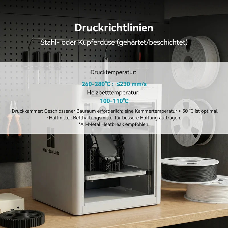 SUNLU PC-ABS 3D Drucker Filament, Hochleistungs 3D Filament 1KG