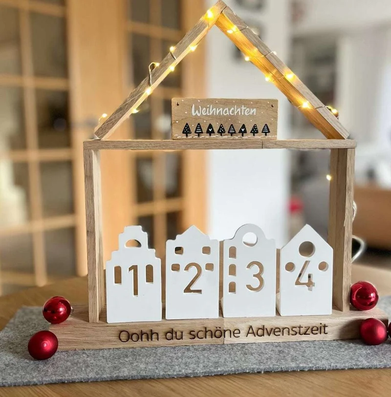 ADVENT Kerzenhäuschen - Silikon Gießform