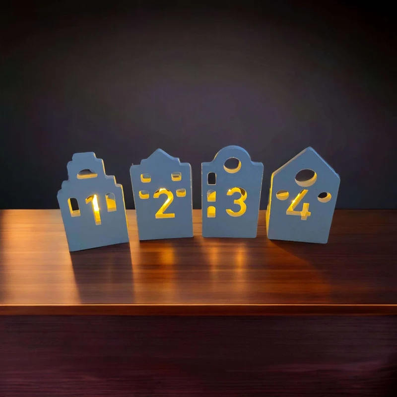ADVENT Kerzenhäuschen - Silikon Gießform