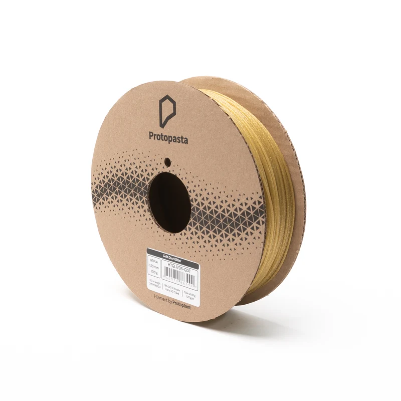 Gold Dust Translucent HTPLA with Gold Glitter