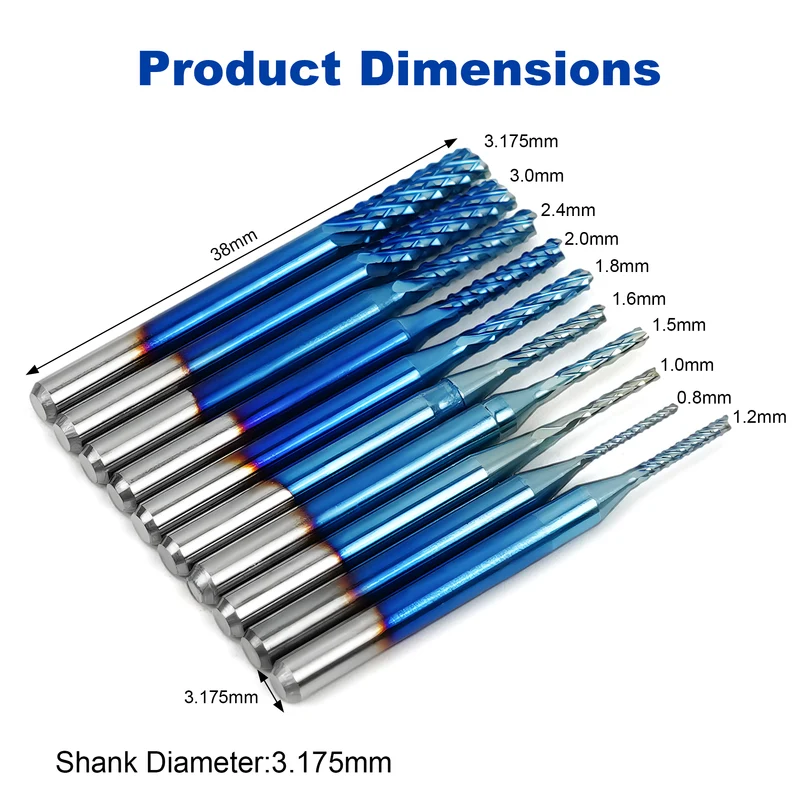 Twotrees 40 PCS End Mills CNC Router Bits