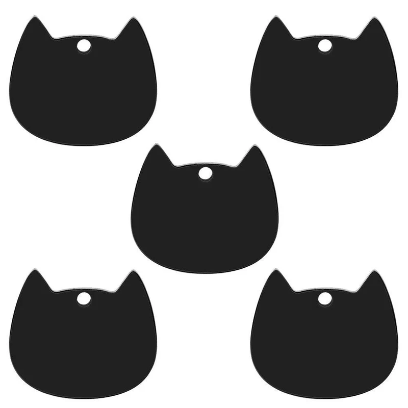 Twotrees 20Pcs Stainless steel Cat Face Id Tags