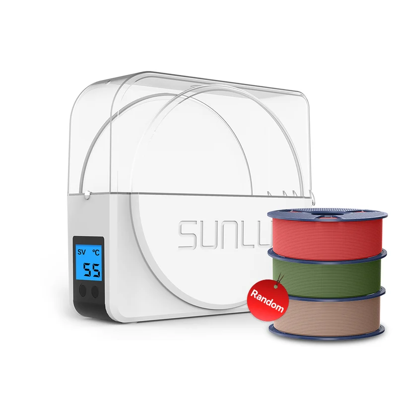 SUNLU S1 Plus Filament trockner für feuchtes Filament beim 3D-Druck