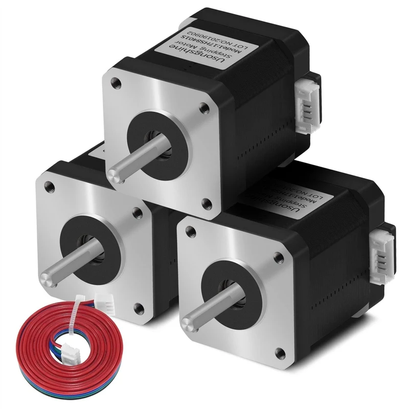 Twotrees 5pcs Nema 17 4-lead Stepper Motor 42 Motor 17HS8401S 1.5A CE ROSH ISO CNC Laser and 3D printer motor
